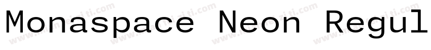 Monaspace Neon Regular字体转换